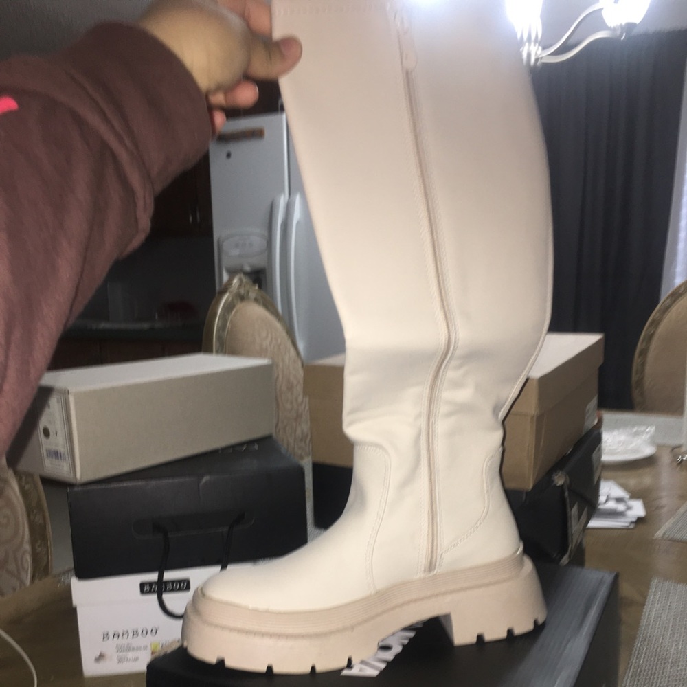 Boots , beige ,